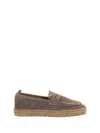 Castaã±er Nacho T-186 Espadrilles In Taupe Suede In Gray