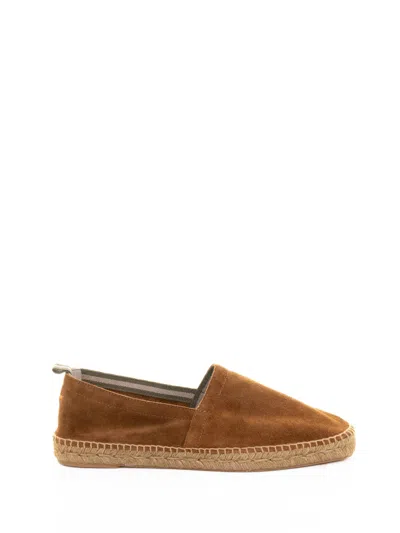 Castaã±er Castañer Espadrilles Pablo Camping Style In Suede With Jute Sole In Brown