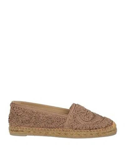 Castaã±er Castañer Etro X Castañer Woman Espadrilles Brown Size 7.5 Textile Fibers