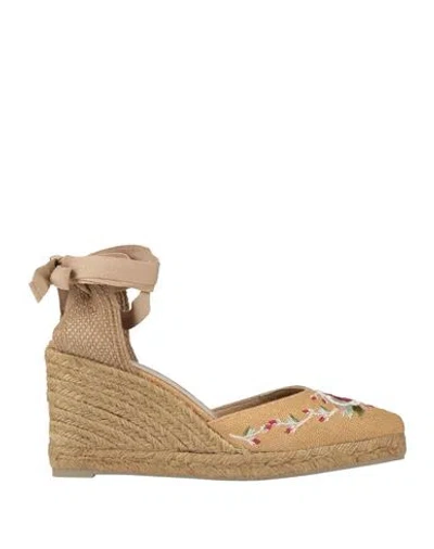 Castaã±er Castañer Etro X Castañer Woman Espadrilles Camel Size 7.5 Textile Fibers In Neutral