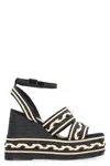 Castaã±er Castañer Woman Espadrilles Black Size 7.5 Textile Fibers In Multi