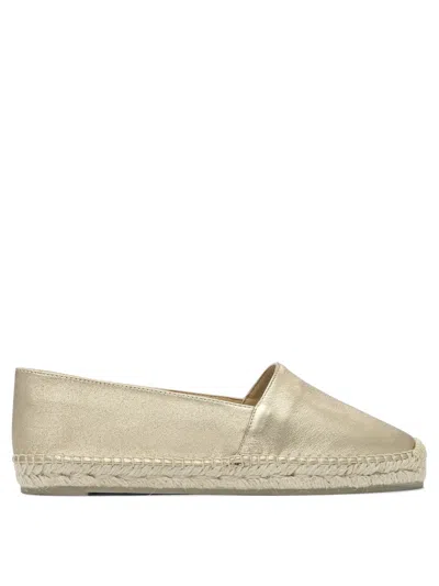 CASTAÃ±ER CASTAÑER GOLD RUBBER ESPADRILLES