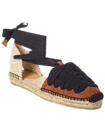 Castañer Kiva Suede Espadrille In Brown