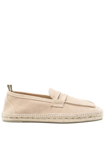 Castaã±er Castañer Linen Raffia Sole Espadrilles In Neutral