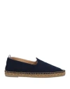 Castaã±er Castañer Man Espadrilles Midnight Blue Size 7 Textile Fibers
