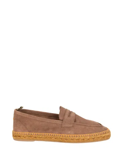 Castaã±er Castañer Moccasin-style Espadrilles With Almond Toe In Brown