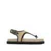 Castaã±er Open Toe Flat Sandals In Multi