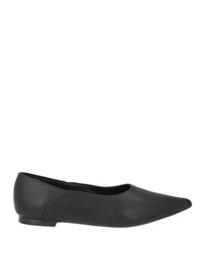 Castaã±er Castañer Woman Ballet Flats Black Size 7.5 Leather