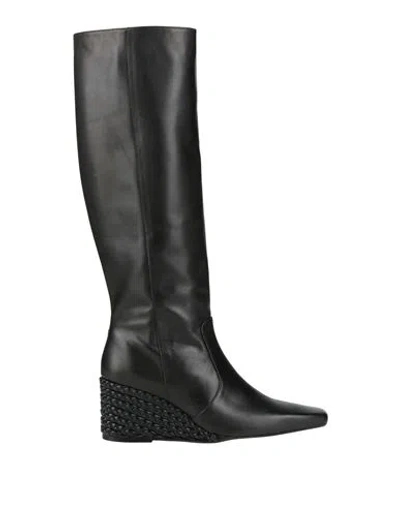 Castaã±er Castañer Woman Boot Black Size 8 Leather In Blue