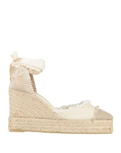 Castaã±er Castañer Woman Espadrilles Beige Size 10 Textile Fibers In Neutral