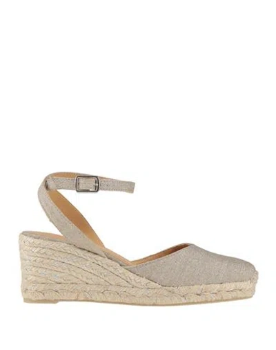 Castaã±er Castañer Woman Espadrilles Beige Size 7.5 Textile Fibers In Neutral