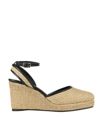 Castaã±er Castañer Woman Espadrilles Beige Size 7.5 Textile Fibers In Brown