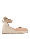 Castaã±er Espadrillas Wedge In Neutral
