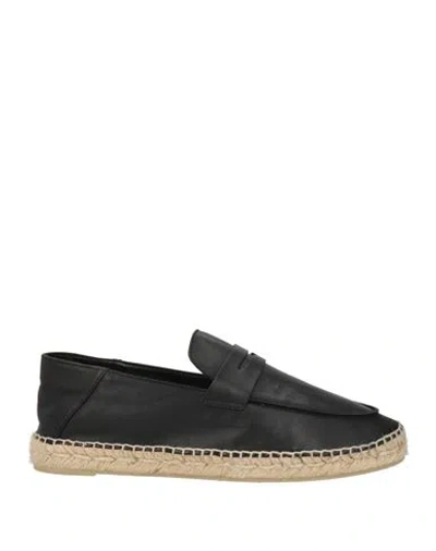 Castaã±er Castañer Woman Espadrilles Black Size 7.5 Leather