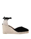 Castaã±er Castañer Woman Espadrilles Black Size 7.5 Leather