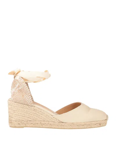 Castaã±er Castañer Woman Espadrilles Ivory Size 10 Textile Fibers In White