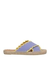 Castaã±er Castañer Woman Espadrilles Mauve Size 6.5 Textile Fibers In Purple