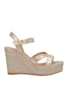 Castaã±er Castañer Woman Espadrilles Platinum Size 10 Leather In Grey