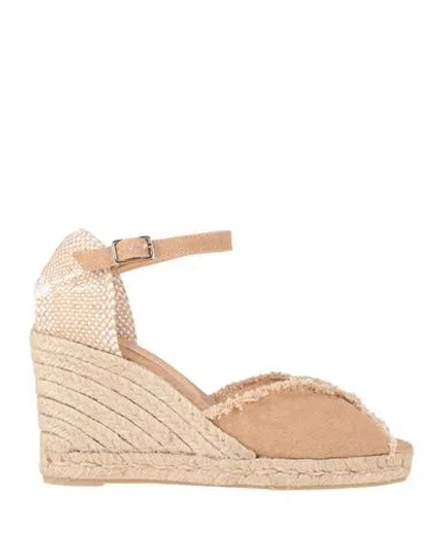 Castaã±er Castañer Woman Espadrilles Sand Size 10 Textile Fibers In Neutral
