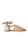 Castañer Woman Espadrilles Sand Size 6.5 Leather, Textile Fibers In Neutral