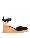 Castaã±er Castañer Woman Mules & Clogs Black Size 7.5 Textile Fibers