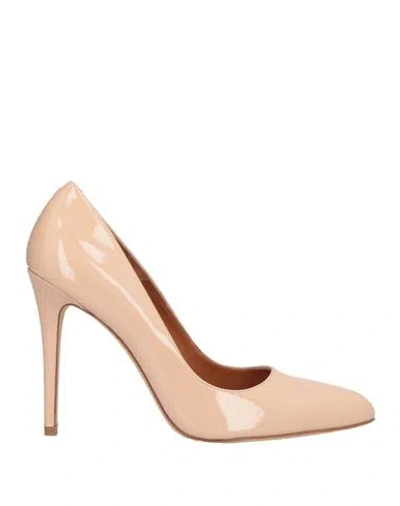 Castaã±er Castañer Woman Pumps Blush Size 7.5 Leather In Pink