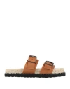 Castaã±er Ter Espadrille Sliders In Brown