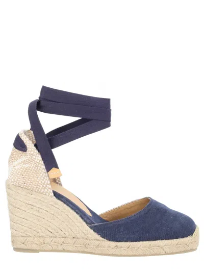 Castañer Chiara Blue Organic Cotton Espadrilles