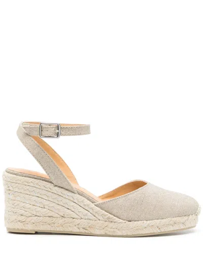 Castaã±er Castaner Cybil Linen Espadrilles In Gray