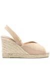Castaã±er Castaner Brisa Sand Wedge Espadrilles In Neutral