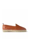 Castaã±er Castaner Jake Leather Espadrilles In Brown
