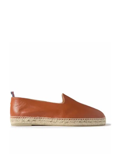 Castaã±er Castaner Jake Leather Espadrilles In Brown