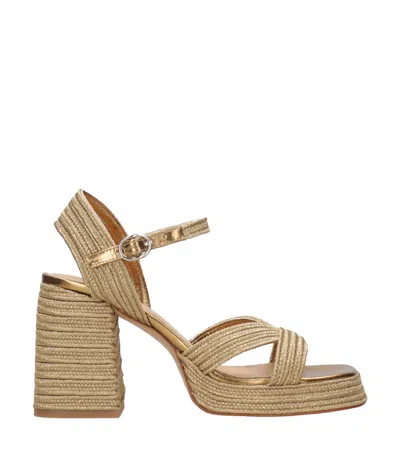 Castaã±er Castaner Sandals Ancient Gold In Neutral