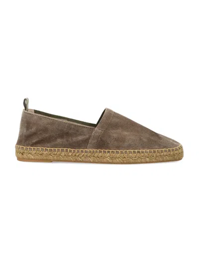 Castaã±er Castaner Suede Square Toe Slip-on Espadrilles In Animal Print