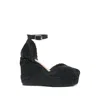 Castaã±er Charmie Ankle-strap Platform Espadrilles In Black