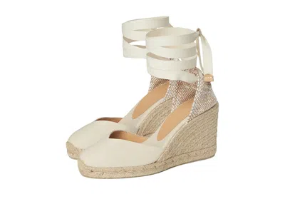 Castaã±er Chiara 80 Mm Wedge Espadrille In Neutral