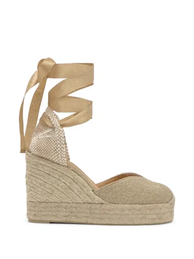 Castaã±er Chiara Metallic Espadrilles In Blue
