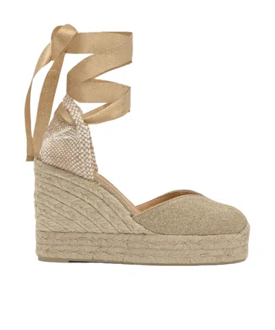 Castañer Chiara Metallic Espadrilles In Neutral
