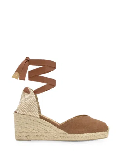 Castaã±er Chiara Wedge Espadrilles In Brown