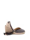 Castaã±er `chiara/8/002` Wedge Espadrilles In Gray