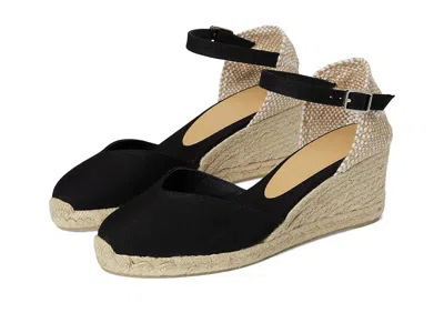Castaã±er Chiarita 60 Mm Wedge Espadrille In Black
