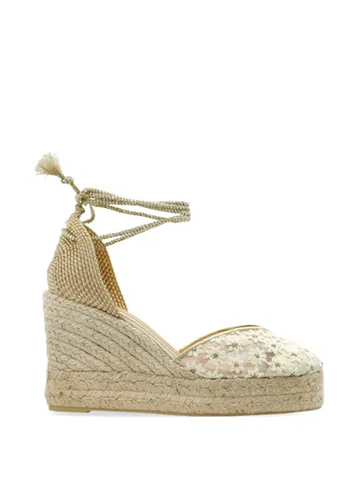Castaã±er Clair Floral Lace Espadrille In Multi