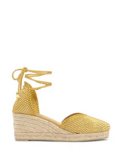 Castaã±er Cora Wedge Espadrilles In Black