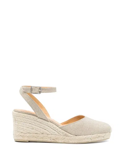 Castaã±er Cybil Wedge-heel Espadrilles In Neutral