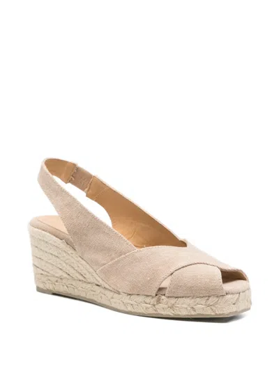 Castaã±er Diana Wedge Espadrilles In Pink
