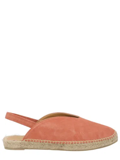 Castaã±er Slingback Flat Espadrills In Orange