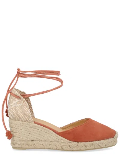 Castañer Castaner Stylish Wedge Espadrille With 7.5 Cm Heel In Orange