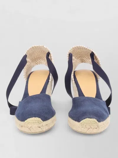 Castañer Espadrille Wedge Closed Toe Canvas Jute