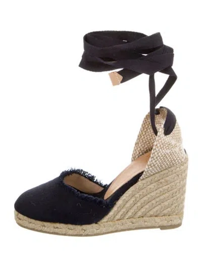 Pre-owned Castaã±er Espadrilles In Black