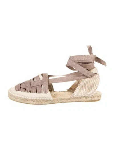 Pre-owned Castaã±er Espadrilles In Neutral